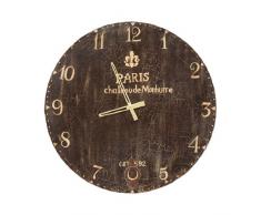 Stylefurniture Moderne Wanduhr aus Metall, braun, 68 x 2 x 68 cm