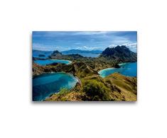Premium Textil-Leinwand 45 x 30 cm Quer-Format Inselparadies Komodo in Indonesien | Wandbild, HD-Bild auf Keilrahmen, Fertigbild auf hochwertigem Vlies, Leinwanddruck von Sandra Schänzer
