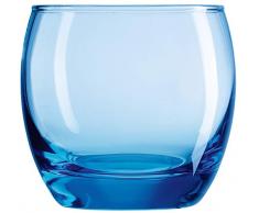 Arcoroc ARC C9688 Salto Ice Blue Whiskyglas, 320ml, Glas, transparent, 6 Stück