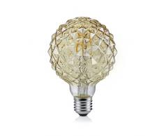 Trio Leuchten Leuchtmittel Glas E27, 4 W, braun getönt Höhe 13,5cm