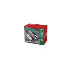 Konstsmide, 3608-013, 6h Timer mit 6, 3 mm rundem DIN Stecker, nachrüstbar für alle Konstsmide LED Innenartikel mit Trafo bis max. 400 LEDs, nicht kompatibel mit LED Lichterketten mit Multi- oder Appfunktion, Innen, transparentes Kabel