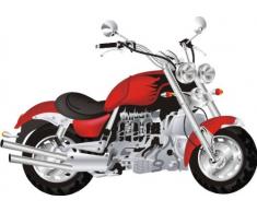 Indigos 4051719803228 Wandtattoo ME049 Motorrad Technik Car Karre Wagen 40 x 28 cm