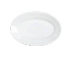 Saturnia Tablett oval cm.25 Tivoli weiß
