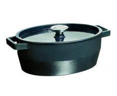 Pyrex 4937249 Cocotte Ovale 29 cm/3,8L Slow Cook Fonte dAcier Gris 38,5 x 27,5 x 15 cm