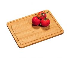 Kesper Schneidebrett 36x26x1,6cm aus Bambus, braun, 36 x 26 x 1.6 cm