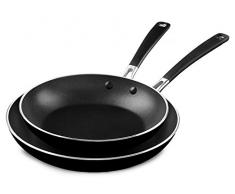 KitchenAid kc2 a10tpob Aluminium Aluminiumguss 25,4 cm & 30,5 cm Bratpfannen Twin Pack – Onyx Schwarz, Mittel