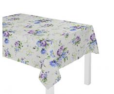 Wirth Tischdecke Montrose mit Kuvertsaum, Polyester, Blau, 130 x 190 cm