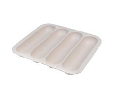 SALTER BW07817 Earth Besteckkasten mit Vier Fächern, naturfarben, Plastik, Natur, 31cm x 28cm x 3.8cm
