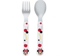 Trudeau Besteck Set Minnie Ladida aus Edelstahl, Melamin, Mehrfarbig, 20x18x5 cm