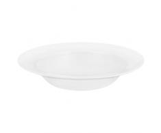 Corelle Pasta-Teller Winter Frost mit breitem Rand aus Vitrelle-Glas 828 ml, weiß, 4 Stück