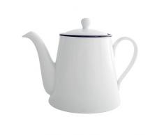 Canteen Teekanne mit Deckel, emailliert, Blau / Weiß