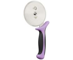 Mercer Culinary Millennia Edelstahl Pizzaschneider mit Lila Griff und 4-Zoll-Rad