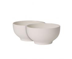 Villeroy & Boch For Me Snackschalen, 2er-Set, Premium Porzellan, WeiÃ