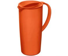 Rotho Krug Caruba 1,2l in papaya-rot, Polypropylen, 26 x 26 x 1.5 cm