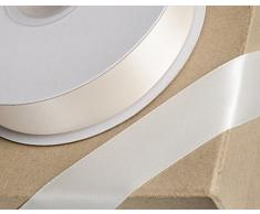 Club Green Doppelter Satinband, elfenbeinfarben, 3 mm x 25 m