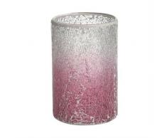 YANKEE CANDLE 1521539 Fade Mosaic Windlicht, Glas, rosa/klar, 16 x 16 x 22,5 cm