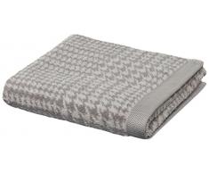 möve Brooklyn Handtuch Glencheck 50 x 100 cm aus 85 % Baumwolle / 10 % Viskose aus Bambus-Zellstoff / 5 % Leinen, nature / cashmere