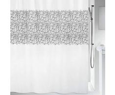 Spirella Anti-Schimmel Duschvorhang - Anti-Bakteriell, waschbar, wasserdicht - Polyester, „Iroko“ 180x200cm Rosa