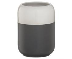 Sealskin Becher Sphere, Zahnputzbecher aus natürlichem Porzellan, Farbe: Dunkelgrau