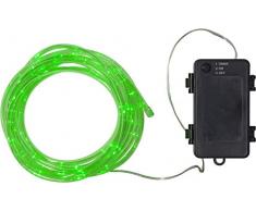 Star Tuby Lichterkette, Kunststoff, Grün/Schwarz, 5 m