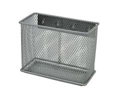 Exttlliy Stabiles Metall Mesh magnetisch Aufbewahrungskorb Behälter für Whiteboard/Kühlschrank/Magnetischer Oberfläche, Office Home Supply Organizer M