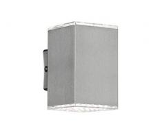 Reality Leuchten Außenwandleuchte, Metall, Integriert, 7 W, silber