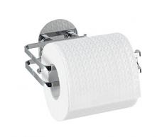 WENKO 21780100 Turbo-Loc Edelstahl Toilettenpapierhalter, Befestigen ohne bohren, Edelstahl rostfrei, 13.5 x 7 x 11 cm, Glänzend