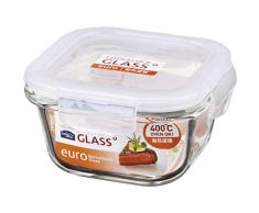 Frischhalteboxen / Frischhaltedose Boroseal | Multifunktionsboxen sind mikrowellen-, gefriertruhen- und spülmaschinengeeignet | Maße(BxTxH)120x120x65 mm, bis 400°C