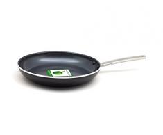 GreenPan Bonn Bratpfanne mit Keramik Beschichtung, Induktion, 28 cm, Aluminium, Schwarz, 48.2 x 29 x 6.4 cm