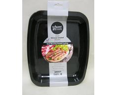 Wham Emaille Bräter, Stahl, Speckled schwarz, 32 x 25,5 x 4 cm