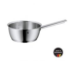 WMF Premium One Sauteuse 20 cm, ohne Deckel, kleine Stielkasserolle, 2,0l, Cromargan Edelstahl poliert, Innenskalierung, Topf Induktion, unbeschichtet