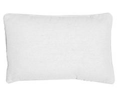 Soleil docre Deko-Kissen 30x50 cm Baumwolle Panama weiß