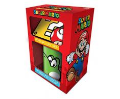 Super Mario Yoshi Becher, Untersetzer und Schlüsselbund eingestellt,11oz/315ml