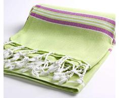 Cacala Badetücher, Paradise-Serie, Türkisch, Baumwolle, grün, 95 x 175 x 0.5 cm