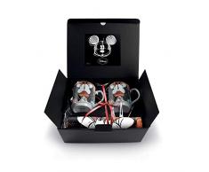 Egan WMSET/22 Set Becher Sweet Love und Platzset, Porzellan, Rot, 4 Stück