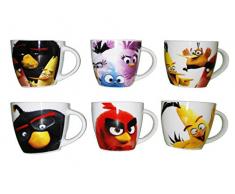 Home Angry Birds Tasse Kaffee, CC140, ohne Teller, Porzellan, Sortiert, 9 x 7 x 6 cm