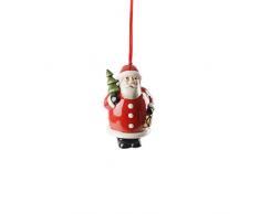Villeroy & Boch Santa Figur, Porzellan, Weiß, 10 cm