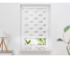 Doppelrollo Trapez Weiß 45cm x 150cm (B x L)