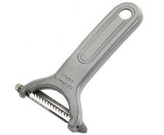 Westmark Gemüse-Schäler mit grob gezackter Klinge, Retro Design, 12,8 x 7,7 cm, Julienne Schneider Quick Spezial Retro-Look, Aluminium-Beschichtung/ Edelstahl, 6096RT60