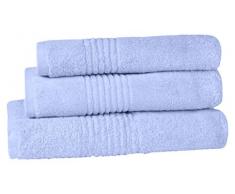 Highams Luxuriös Weich Supreme 100% ägyptische Baumwolle Handtuch Bale Geschenk-Sets, Baumwolle, blau, 550 GSM, 3-teilig