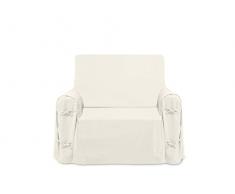 Soleil docre Sesselbezug Baumwolle Panama Ecru