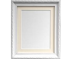 FRAMES BY POST Bilderrahmen, Shabby Chic, Plastik, Elfenbeinfarben, 14 x 8 for Image Size 10 x 4 inch