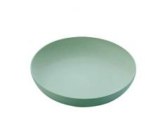 Point-Virgule Salatschüssel aus Bambus Faser fur bis zu 6 Personen zu servieren, extra groβ, 32 cm Durchmesser, grün