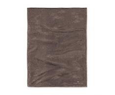 TOM TAILOR Angorina-Fleece Wohndecke 150 x 200 cm, purpur, Mikrofaser, 38 x 27 x 3.5 cm