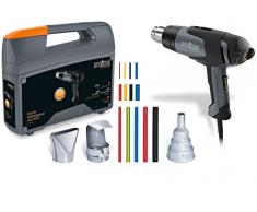 Steinel Heißluftgebläse HG 2120 E Koffer Set, inkl. 3 Düsen und Schrumpfschläuche, 2200 W Heißluftpistole, 2.2 m Kabel