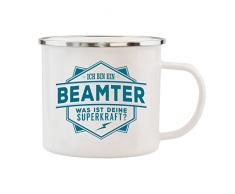 History & Heraldry Echter Kerl Emaille Becher, Beamter, Mehrfarbig