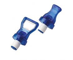 Westmark Flaschenverschlüsse, 2-teilig, Kunststoff, Blau, Universal, 44442280