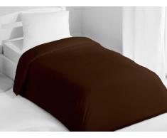 Bettbezug 140x200 cm Baumwolle uni chocolat