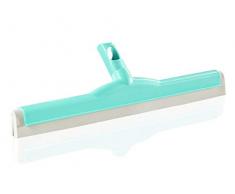 Leifheit Wasserschieber Aufsatz Bad mit doppelter Dura-Flex Gummilippe, Abzieher mit 45 cm Wischbreite, ohne Stiel, Schrubber, Gummibesen, Wasserabzieher für alle Teleskopstiele mit Click-System