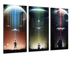 Wandbild - Star Wars, Darth Vader, 97 x 62 cm, Holzdruck - XXL Format - Kunstdruck, ref.26249